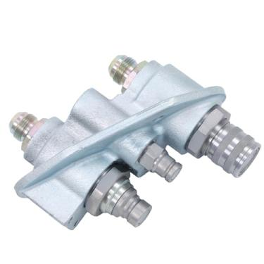 Imagem de WFLNHB 7246784 7141939 Substituição de bloco de acoplador rápido hidráulico de face plana para Bobcat A770 S510 S530 S550 S570 S590 S630 S650 S750 S770 S850 T550 T5900 T630 T650 T750 T770 T870