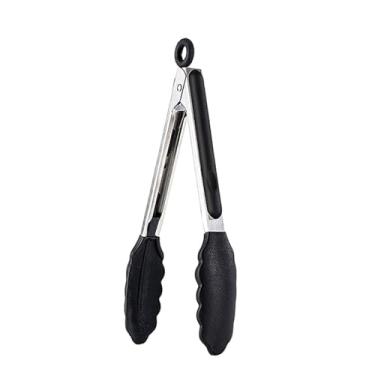 Imagem de Pinças de cozinha e churrasco, pinças de nylon resistente ao calor de 22 cm - Utensílio antiaderente multiuso para raspar, servir, salada, pão, 1 peça