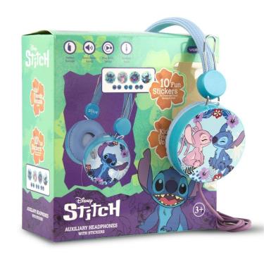 Imagem de Fone de Ouvido Com Fio Infantil Disney Stitch P2 Ajustável-Unissex