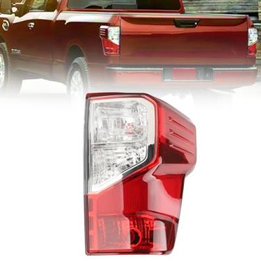 Imagem de Conjunto de luz traseira direita com lâmpadas compatíveis com Nissan Titan/Titan XD 2016-2023, lâmpadas de freio traseiro, luzes traseiras Passensger Side