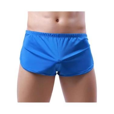Imagem de Shorts Masculinos Elásticos Soltos Para Academia E Corrida Em Seda Gel