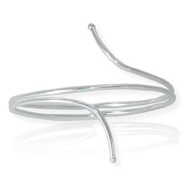 Imagem de Bracelete Pulseira Prata Original Rigido Dupla Ponta - La&Ny Pratas, Ú