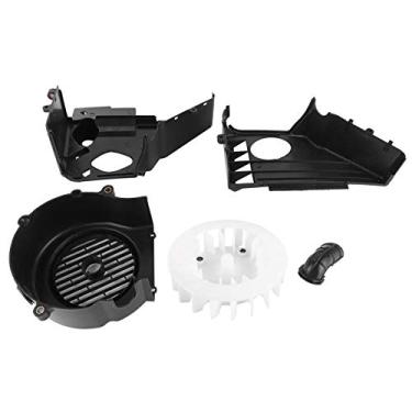 Imagem de Tampa do Ventilador do Motor do Conjunto de Resfriamento da Cobertura de Ar para Motor GY6, Material Plástico, Durável e Estável, Adequada para GY6 125/150cc ATV/Go