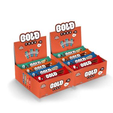 Imagem de BOLD Snacks barra de proteína - 2 caixas Tube Mista 10g de Proteína (2 caixas c/ 12 unid.)-Unissex