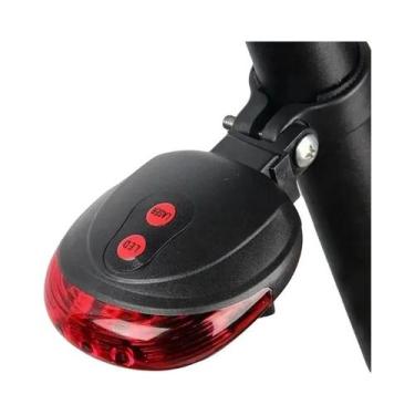 Imagem de Lanterna Traseira a Laser Para Bicicleta De Montanha À Prova d'Água Co