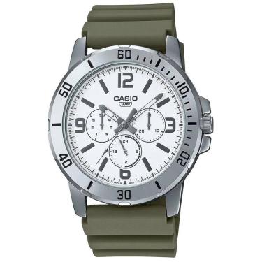 Imagem de Relógio Casio Masculino Standard Mtp-vd300-3budf Verde-Musgo
