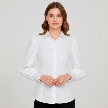 Imagem de Camisa Dudalina Slim Jacquard Feminino-Feminino