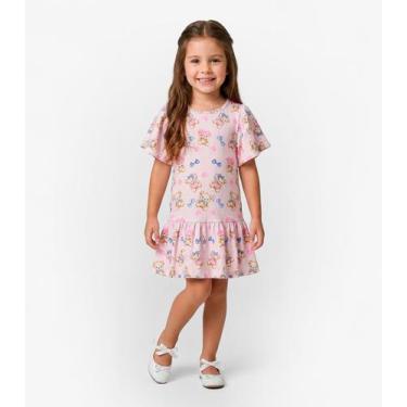 Imagem de Vestido Infantil em Cotton Leve Trick Nick Rosa, 6, Rosa