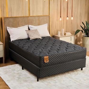 Imagem de Cama Box Casal (Box + Colchão) 138X188X63 Pro Soft Bamboo Prorelax Molas Ensacadas Pillow Top Turn Free