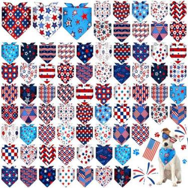 Imagem de Bandana para Perro Sanwuta 72 Piezas de Poliéster Patriótica 58x41 cm