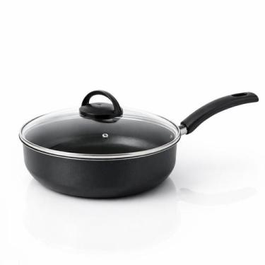 Imagem de Frigideira Funda Com Tampa 22cm Antiaderente Teflon Grande - - Real La