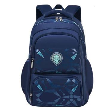 Imagem de Mochila Infantil Masculina Bolsa Escolar De Costas Meninos Estojo Fich