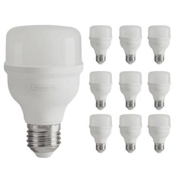 Imagem de Kit 10 Lampadas de Led Alta Potencia 20W 6500K E27 Bivolt 58025057 Tra