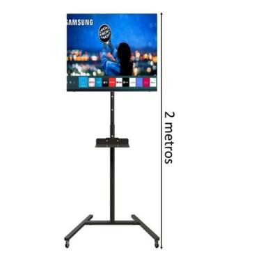 Imagem de Pedestal Class pedestal com bandeja e ajuste de altura para tv de ate 