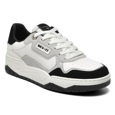 Imagem de Tênis Casual Via Marte 366-001-03 Feminino - Branco/Preto-Feminino