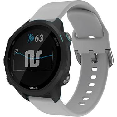 Imagem de Pulseiras NSmart compatível com Garmin Forerunner 245/645 Music/Vivomove/Vivomove HR and Active 3 - Nandos-Store (Cinza v2)