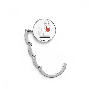 Imagem de Gancho de mesa de raposa famoso japonês, gancho de mesa com fecho decorativo, gancho dobrável