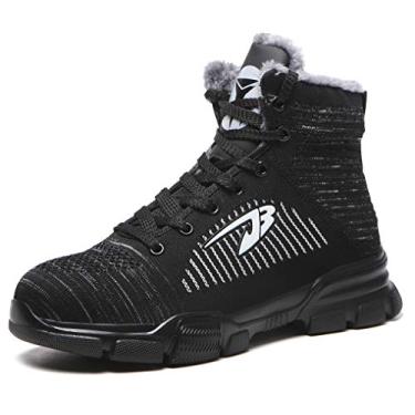 Imagem de Sapatos de trabalho SafeByAlex com bico de aço para o inverno para homens e mulheres, 907 W, cinza, 8.5 Women/6.5 Men