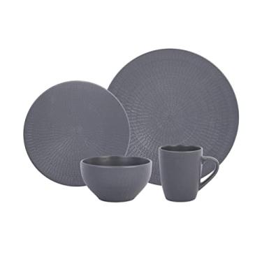 Imagem de Aparelho de jantar Terroir em ceramica 24 pecas cor cinza