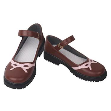 Imagem de Botas para cosplay Genshin Impact Yunjin Anime Japonês JK Uniforme Escolar Sapatos de Halloween Adereço para Fantasia, Branco, 7