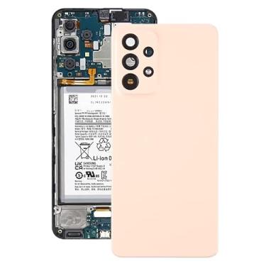 Imagem de YUNCHAO Acessórios telefônicos Para o for SAMSUNG Galaxy A53 5G SM-A536B Tampa traseira original da bateria com tampa da lente da câmera Substituição do telefone celular