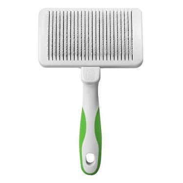 Imagem de Andis 40160 Escova autolimpante para animais – Escova de cuidados para peles de animais de estimação – Reduz a queda de até 90%, remove emaranhados, sujeira e pelos soltos – Presente ideal para