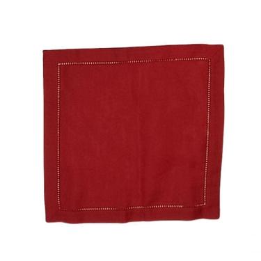 Imagem de Guardanapo De Linho Natal Vermelho 45x45 Cm