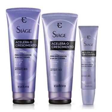 Imagem de Eudora Kit Siàge Acelera O Crescimento Shampoo + Condicionador + Tônico