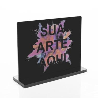 Imagem de Troféu em Acrilico Personalizado 20x15cm (Preto)
