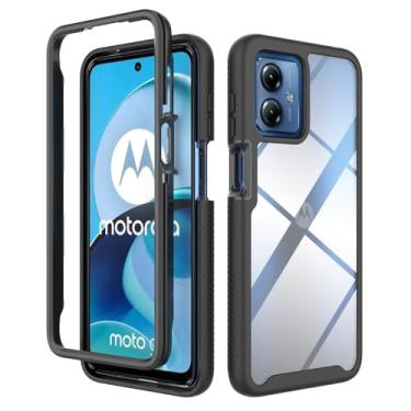 Imagem de Kukoufey Capa compatível com Motorola Moto G14, capa protetora antiqueda e absorção de choque compatível com Motorola Moto G14 XT2341-2 XT2341-3 XT2341-4 capa preta