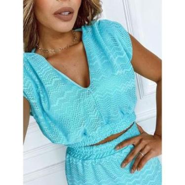 Imagem de Conjunto Woman Village Fashion Cropped Com Saia Longa Feminino-Feminino