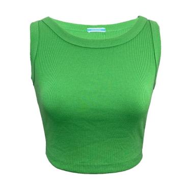 Imagem de Movimento Blusa Canelada verde-Feminino