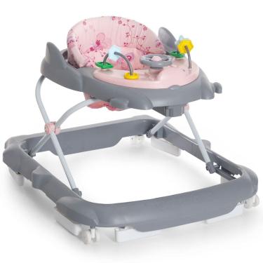 Imagem de Andador Infantil para Bebê Antiqueda Galzerano Torino Centro de Atividades Menina Rosa