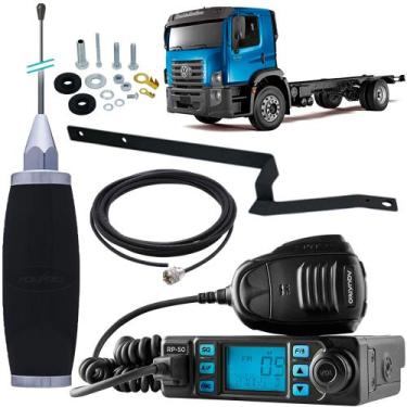 Imagem de Rádio Px 80 Canais Antena Inox 2,70m Suporte Traseiro Motorista Conste