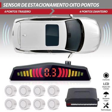 Imagem de Sensor de Estacionamento Dianteiro e Traseiro Branco Toyota Rav4 1999 