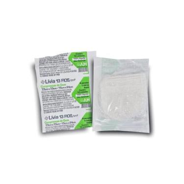 Imagem de COMPRESSA DE GAZE ESTERIL 7,5x7,5 13 FIOS LIVIA AMERICA MEDICAL - 10PC