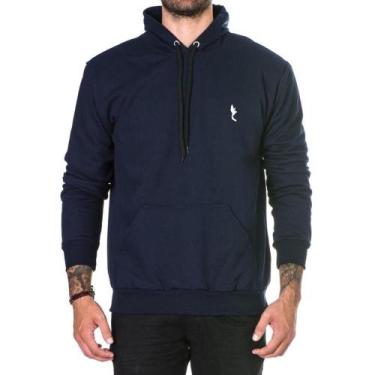 Imagem de Moletom Masculino Polo Blu Canguru Casual Capuz Confortável, EG1, Mari