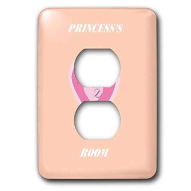 Imagem de 3dRose Tampa de tomada de dois plugues lsp_32073_6 com nome princesa