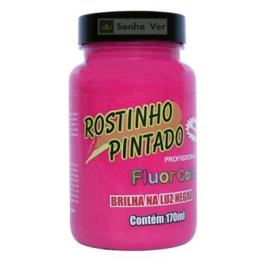 Imagem de Tinta Líquida Facial Rostinho Pintado 170ml GRANDE, Pink Neon
