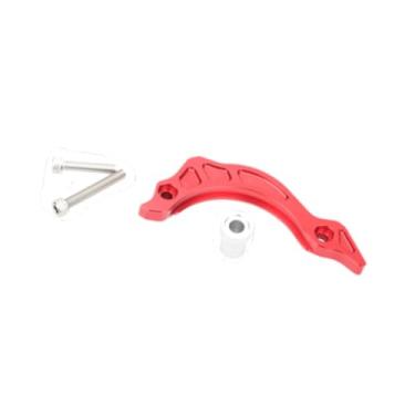 Imagem de JicSuXi Acessórios de proteção de proteção para motocicleta Protetor de corrente de alumínio Leve e estável Magneto Chain Stopper para 250cc ZS177mm, Vermelho