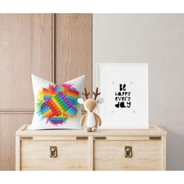 Imagem de Almofada com enchimento Infantil Pop It Explosão de Cores - Core Decor