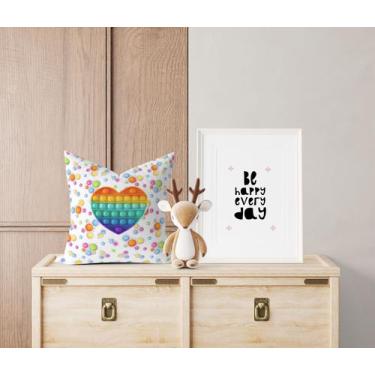 Imagem de Almofada com enchimento Infantil Fidget Toy Coração Pop It - Core Deco