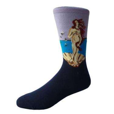 Imagem de Meias Coloridas Divertidas Obras de Artistas Clássicos - Nascimento de