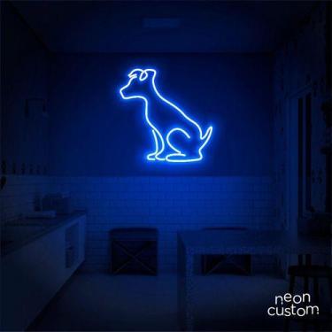 Imagem de luminaria letreiro Neon Led Dog Sentado 02 100x100 luminoso decoração 