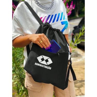 Imagem de Mochila Saco Nylon ADMINISTRAÇÃO Academia Esportiva Gym Bag Fitness Un