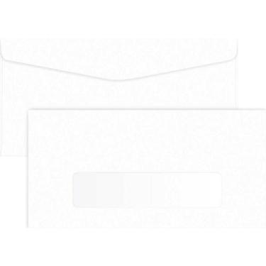 Imagem de Envelope Ofício 114X229 75G Branco com Janela CX com 1000 - Foroni