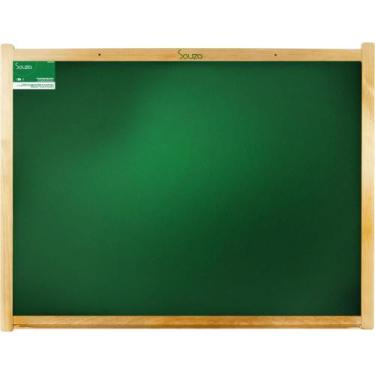 Imagem de Quadro de Aviso Moldura Madeira Feltro com Cortiça 120X90CM - Souza