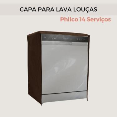 Imagem de Capa para lava louças philco 14 serviços transparente flex - Capas Fle