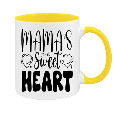Imagem de SpreadPassion Caneca de café Mamas Sweet Heart, presente para namorado e namorada, ideia de presente de dia dos namorados, presente para marido e esposa, ideia de presente de aniversário do dia dos