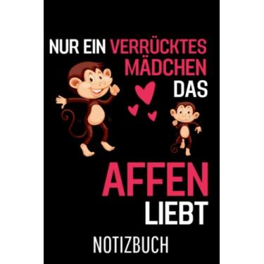 Imagem de Affe Schimpanse Nur ein verrücktes Mädchen das Affen liebt Affe: Liniertes College Notizbuch (A5) mit 120 Seiten